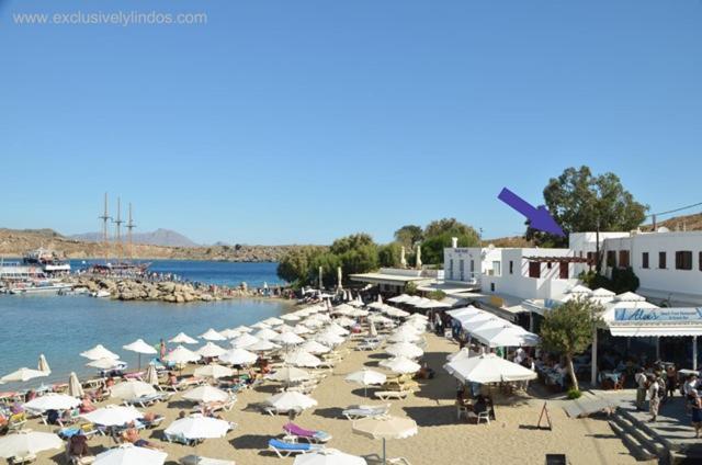 דירות לינדוס Avli Beach View מראה חיצוני תמונה